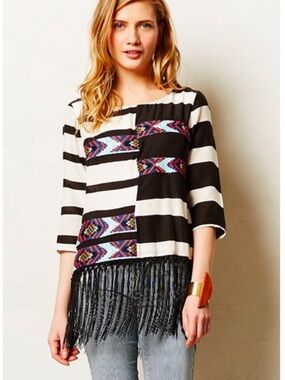 Anthropologie Floreat Latitudes Southwestern
Fringe Bottom Top Small
